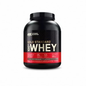 Optimum Nutrition GOLD STANDARD 100% WHEY™ Double Rich Chocolate 5 lb (74 Servings) Indonesia | 15904-VKJD