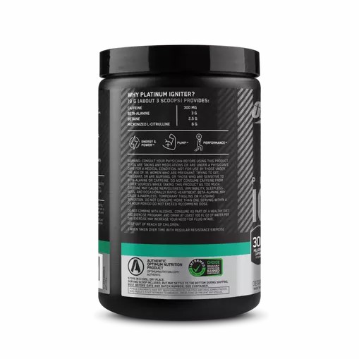 Optimum Nutrition Platinum Igniter Cherry Lime Punch 0.84 lb (20 Servings) Indonesia | 95418-WBOE